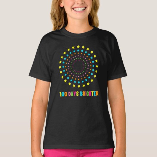 100日100日目より明るい Tシャツ (正面)