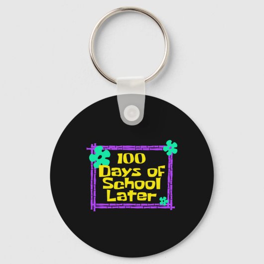100日100 School後学校100日 キーホルダー (正面)