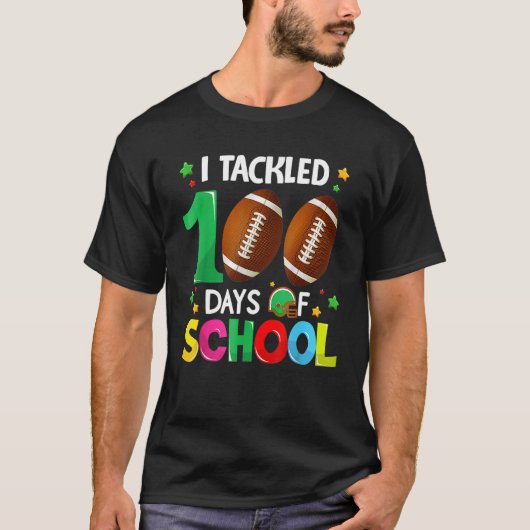 100日・オブ・スクール・シャツ、サッカー100D Tシャツ (正面)