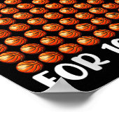 100日・オブ・スクール・バスケットボール100日目100日 ポスター (角)