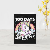 100日・オブ・スクール・ユニコーン・ガールズ先生100日目 カード (黄色い花)