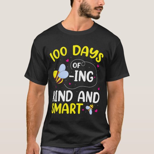 100日、ビー頭が切れる100日目 Tシャツ (正面)