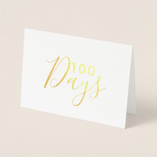 100日 箔カード (正面)
