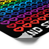 100日Pre-K Loving Itハート100Th Day Of Schooo ポスター (角)