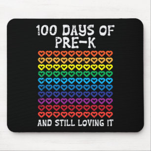 100日Pre-K Loving Itハート100Th Day Of Schooo マウスパッド