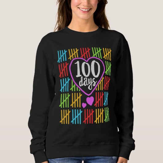100日Tシャツ先生女子クーン スウェットシャツ (正面)