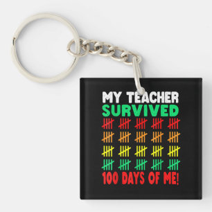 100日Tee Kids 100th Day of School Co キーホルダー