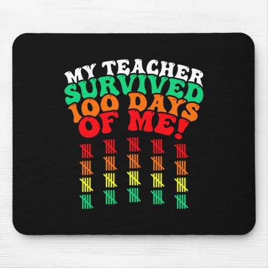 100日Tee Kids 100Th Day Of School Co マウスパッド (正面)
