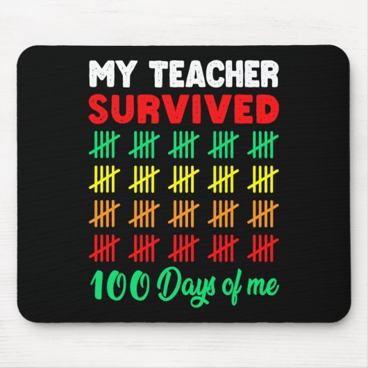 100日Tee Kids 100Th Day Of School Co マウスパッド (正面)