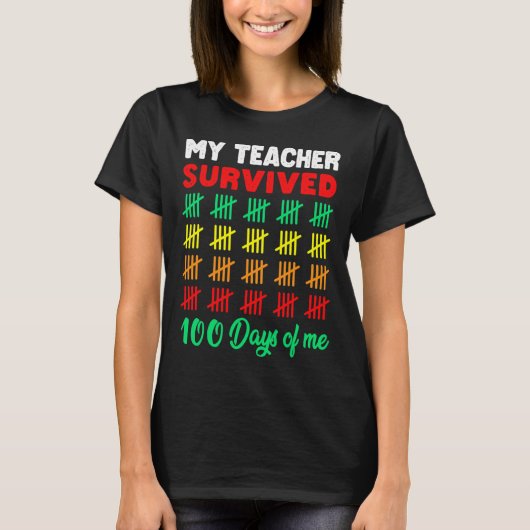 100日Tee Kids 100th Day of School Co Tシャツ (正面)