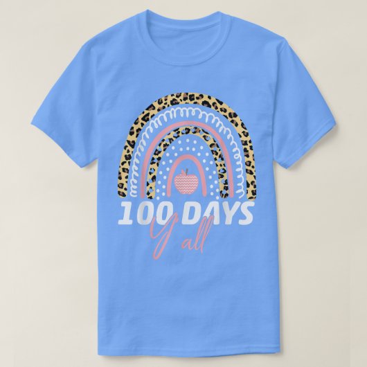 100日Y'all先生100th Day of school Tシャツ (デザイン正面)