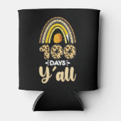 100日Y'all 100th Day Of School Leopard 缶クーラー (正面)