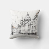 100本の尖塔を持つ街への心地よい献上品 クッション (裏面)