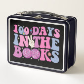 100本の日Disco Ball Groovyレトロ メタルランチボックス (正面)