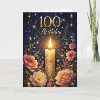 100本目のキャンドル 誕生日 カード