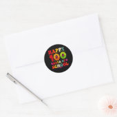 100校日おめでとう! ラウンドシール (封筒)