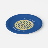 100桁を超えるハッピー日 | Lattice Blueberry Pi ペーパープレート (アングル)