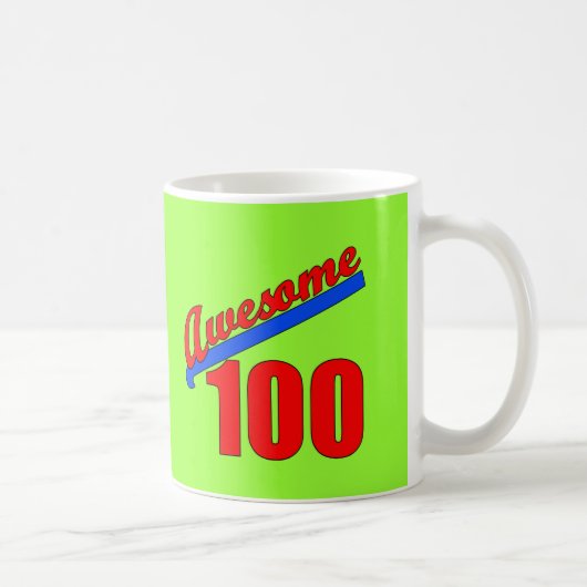 100歳に素晴らしい素晴らしい100 コーヒーマグカップ (右)