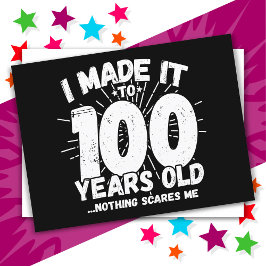 100歳の皮肉なミーム 面白い100歳の誕生日 ポストカード