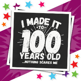 100歳の皮肉ミームおもしろい100誕生日 スタンダードカクテルナプキン