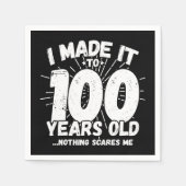 100歳の皮肉ミームおもしろい100誕生日 スタンダードカクテルナプキン (正面)