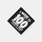 100歳の皮肉ミームおもしろい100誕生日 スタンダードカクテルナプキン (角)