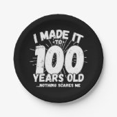 100歳の皮肉ミームおもしろい100誕生日 ペーパープレート (正面)