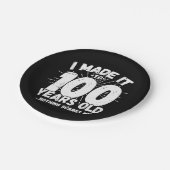 100歳の皮肉ミームおもしろい100誕生日 ペーパープレート (アングル)