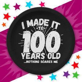 100歳の皮肉ミームおもしろい100誕生日 ペーパープレート