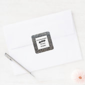 100歳の若さのお祝い 誕生日 エレガント スクエアシール (封筒)