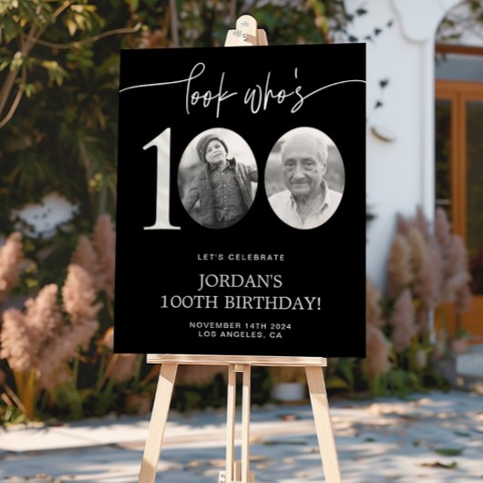 100歳の誕生日お祝い ポスター