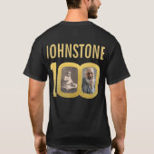 100歳の誕生日クルーのカスタム名の写真で楽しく Tシャツ (裏面)