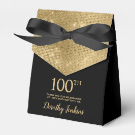 100歳の誕生日ゴールドサンクスギフトボックス フェイバーボックス