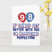 100歳の誕生日デザイン カード (黄色い花)