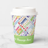 100歳の誕生日パーティギフトパーソナライズされたズ 紙コップ (裏面)