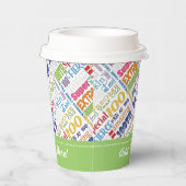 100歳の誕生日パーティギフトパーソナライズされたズ 紙コップ (右)