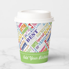 100歳の誕生日パーティギフトパーソナライズされたズ 紙コップ