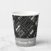 100歳の誕生日パーティギフトパーソナライズされたズ 紙コップ (裏面)