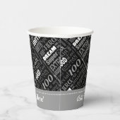 100歳の誕生日パーティギフトパーソナライズされたズ 紙コップ (右)