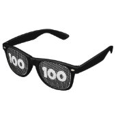100歳の誕生日パーティサングラス レトロサングラス (アングル)