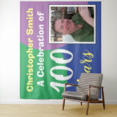 100歳の誕生日パーティー壁 タペストリー (インサイチュ)