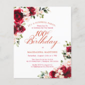 100歳の誕生日ピンク＆赤バラのサプライズパーティー (正面)