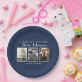 100歳の誕生日写真プレート ペーパープレート (パーティー)