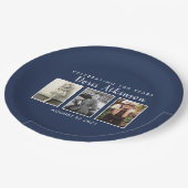 100歳の誕生日写真プレート ペーパープレート (アングル)