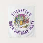 100歳の誕生日記念タペストリー タペストリー (正面)