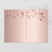 100歳の誕生日100バラの金ゴールドスターは日付を保存 ポストカード (裏面)