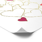 100歳の誕生日 ゲストブック ポスター - 100年愛されてきた人 (角)