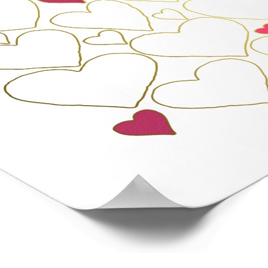 100歳の誕生日 ゲストブック ポスター - 100年愛されてきた人 (角)