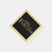 100歳の誕生日 スタンダードカクテルナプキン (角)