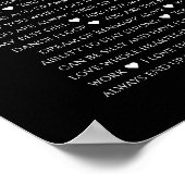 100歳の誕生日 愛している理由 写真 ポスター (角)